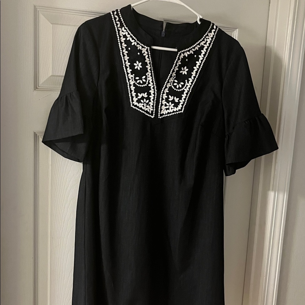Ivanka Trump Black Dress with White Detailing
